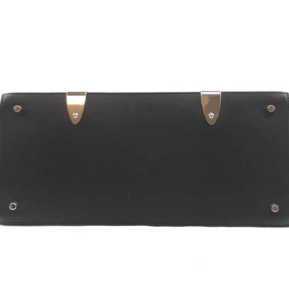 Saigon Mm Top Handle Flap Kelly-style Wood Satchel - Picture 5 of 8